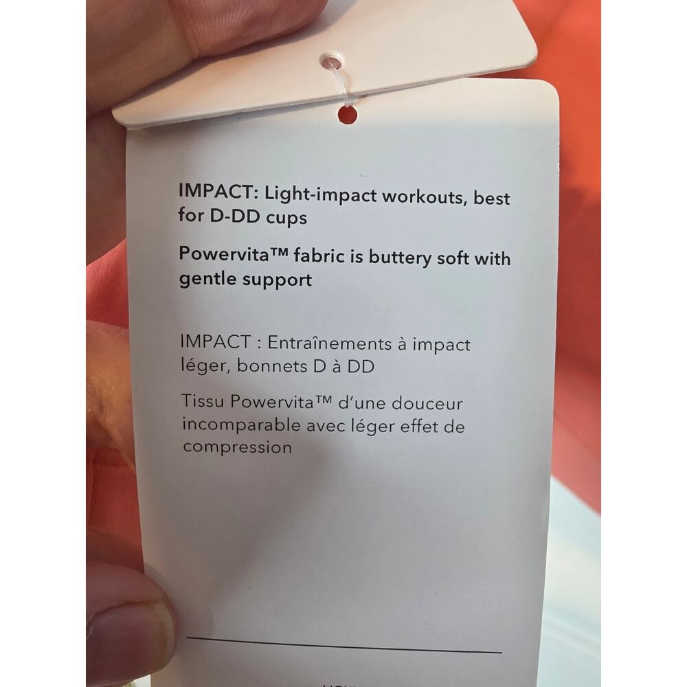 Athleta Exhale Bra D-DD+NWT, 3X - Picture 4 of 5
